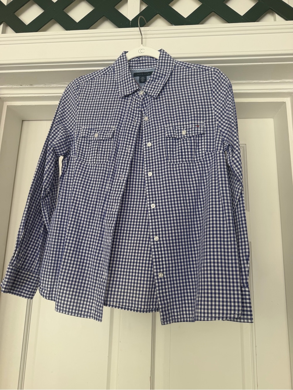 Tommy Hilfiger Blue Gingham Button-Down Shirt